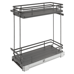 10-1/2" 2-Shelf Pullout Organizer with Soft-Closing, Orion Gray - Main Image