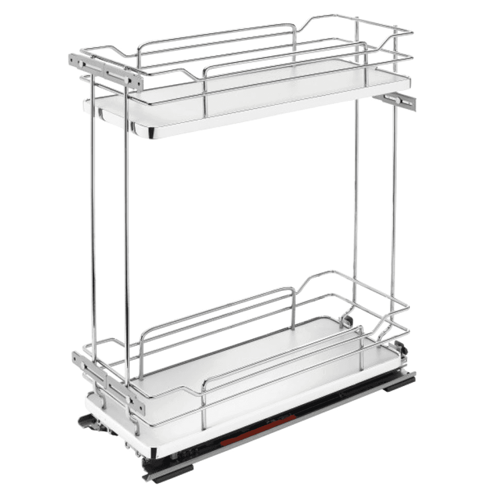 10-1/4" 2-Shelf Pullout Organizer with Soft-Closing, Gray - Main Image