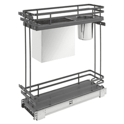 7-1/2" Pullout Organizer with BLUMOTION Soft-Closing, Orion Gray - Main Image