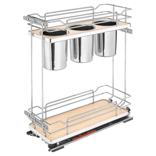 5322UT-BCSC 7-1/4" 2-Shelf Pullout Organizer with Soft-Closing, Maple - Main Image