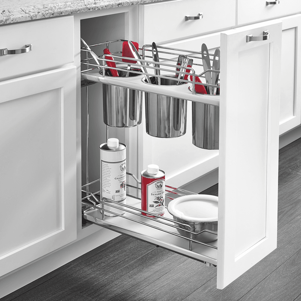 5322UT-BCSC 8-11/16" 2-Shelf Pullout Organizer with Soft-Closing, Maple - Alt Image 1