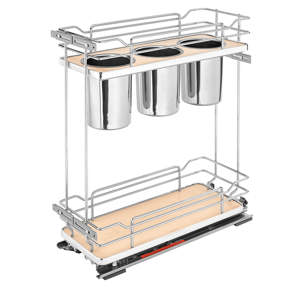 5322UT-BCSC 8-11/16" 2-Shelf Pullout Organizer with Soft-Closing, Maple - Main Image