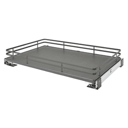 32-11/16" 2-Tier Shelf Pullout with BLUMOTION Soft-Closing for 36" Cabinet Opening, Orion Gray - Main Image