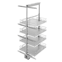 19-1/4"x 43-3/8" 6-Shelf Pullout Pantry with Soft-Closing, Gray - Main Image
