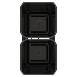 5349 Double 35 QT Aluminum Pullout Waste Container with 1-1/2" Over-Travel Soft-Close Slides, Black Alt 2 - Image