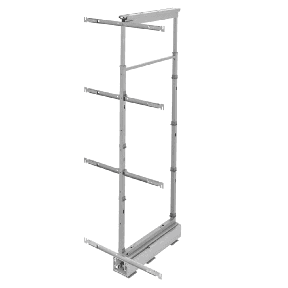 10-1/4" x 50-3/4" 6-Shelf Pullout Pantry with Soft-Closing, Gray - Main Image