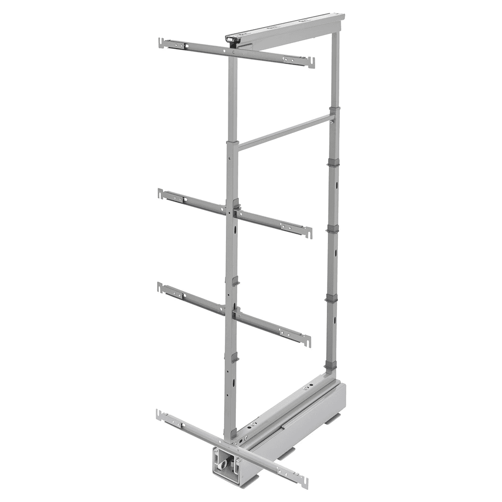 21-23/32" 4-Shelf Solid Bottom Pull-Out Pantry with Soft-Closing, Light Brown Alt 2 - Image