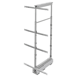 21-23/32" 4-Shelf Solid Bottom Pull-Out Pantry with Soft-Closing, Light Brown Alt 2 - Image