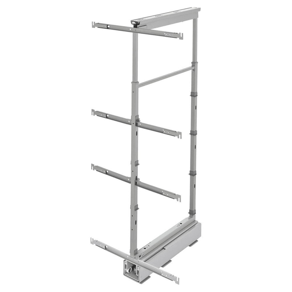 21-23/32" 4-Shelf Solid Bottom Pull-Out Pantry with Soft-Closing, Light Brown Alt 7 - Image