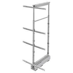 21-23/32" 4-Shelf Solid Bottom Pull-Out Pantry with Soft-Closing, Light Brown Alt 7 - Image