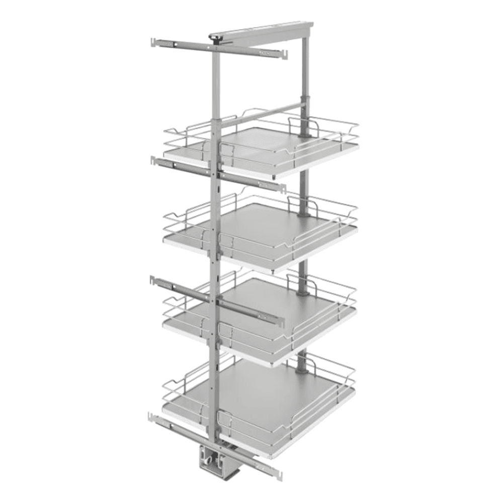 19-1/4"x 50-3/4" 6-Shelf Pullout Pantry with Soft-Closing, Gray - Main Image