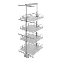 19-1/4"x 50-3/4" 6-Shelf Pullout Pantry with Soft-Closing, Gray - Main Image