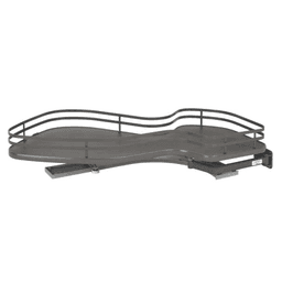 1-Tier Right-Hand Contemporary Organizer for 15" Cabinet Opening, Orion Gray - Main Image