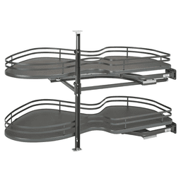 2-Tier Right-Hand Contemporary Organizer for 21" Cabinet Opening, Orion Gray - Main Image
