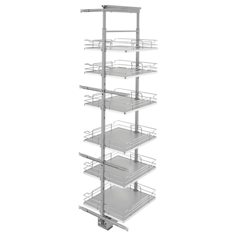 19-1/4"x 73-5/8" 6-Shelf Pullout Pantry with Soft-Closing, Gray - Main Image