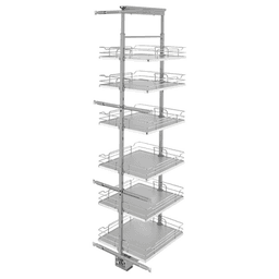 19-1/4"x 73-5/8" 6-Shelf Pullout Pantry with Soft-Closing, Gray - Main Image