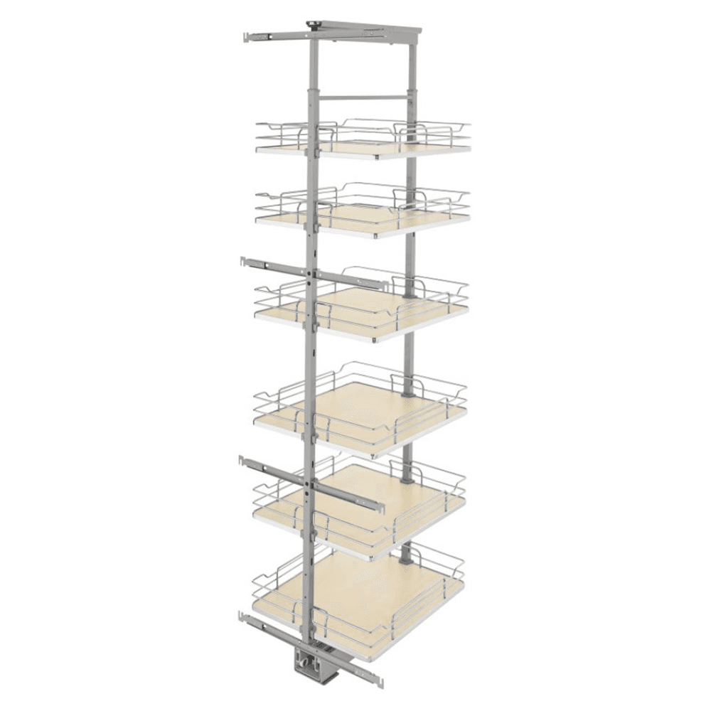 19-1/4"x 73-5/8" 6-Shelf Pullout Pantry with Soft-Closing, Maple - Main Image