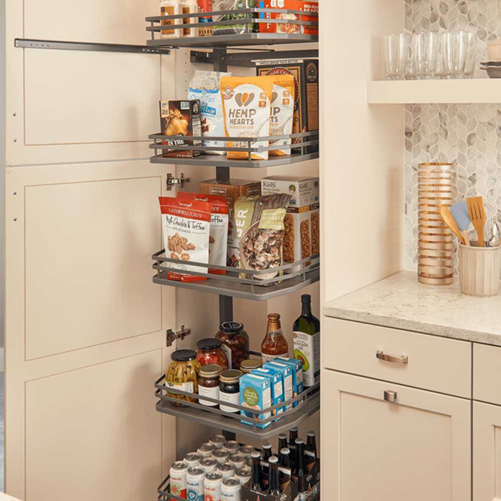 74-1/16" High Swing Out Pantry for 18" Frameless Cabinet - Alt Image 1