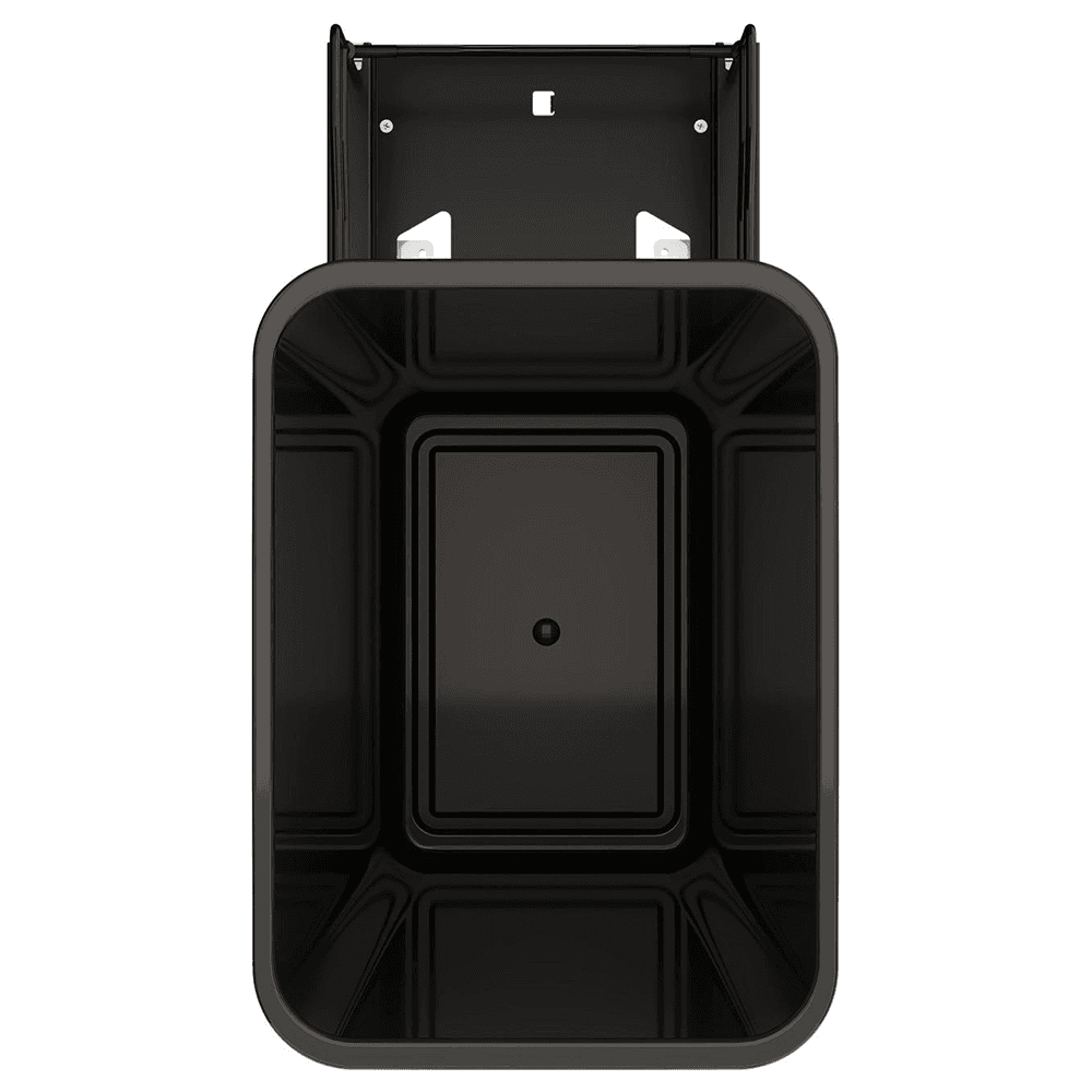 53WC Single 50 QT Steel Bottom Mount Pullout Waste Container with Soft-Close, Black Alt 2 - Image