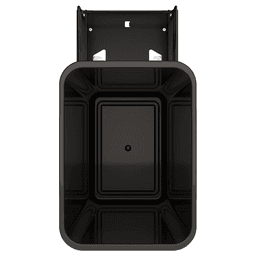 53WC Single 50 QT Steel Bottom Mount Pullout Waste Container with Soft-Close, Black Alt 2 - Image