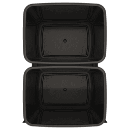 53WC Double 35 QT Steel Bottom Mount Pullout Waste Container, Soft-Close for 18" Cabinet Opening, Black Alt 3 - Image