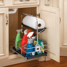 11-1/4" Undersink Removable Caddy, Chrome - Alt Image 1