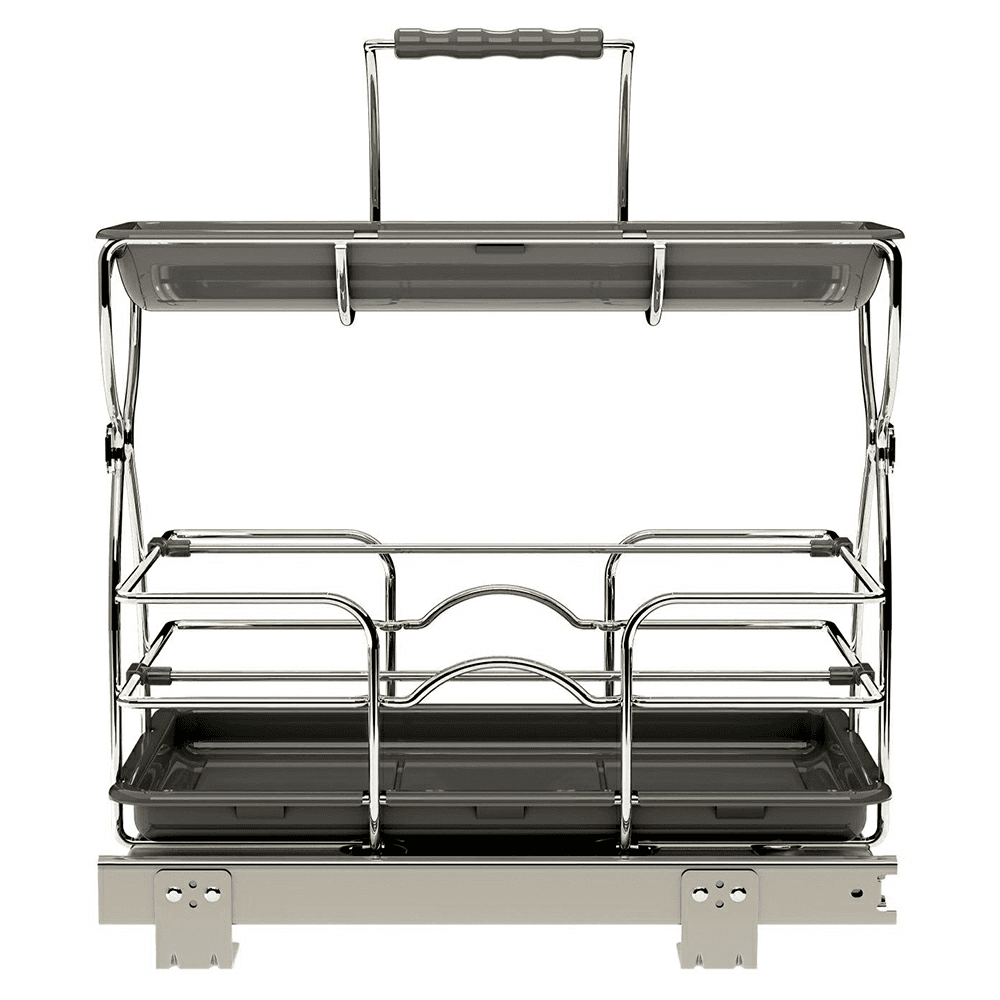 11-7/8" Undersink Cleaning Caddy for 30" Sink Cabinet, Silver Alt 1 - Image