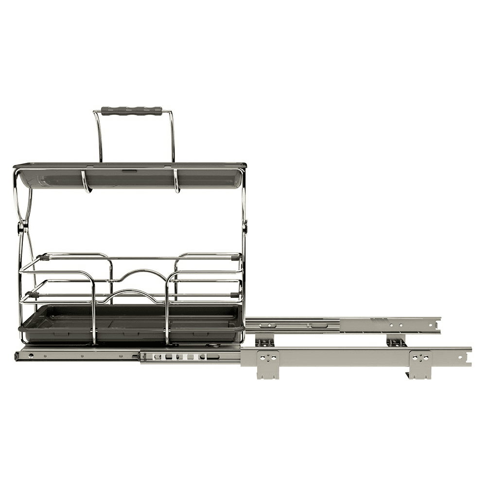 11-7/8" Undersink Cleaning Caddy for 30" Sink Cabinet, Silver Alt 2 - Image