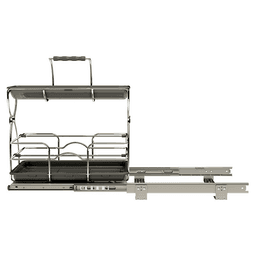 11-7/8" Undersink Cleaning Caddy for 30" Sink Cabinet, Silver Alt 2 - Image