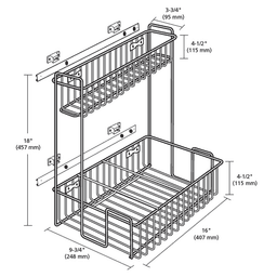 9-3/4" 2-Tier Sink Base Organizer - Alt Image 2
