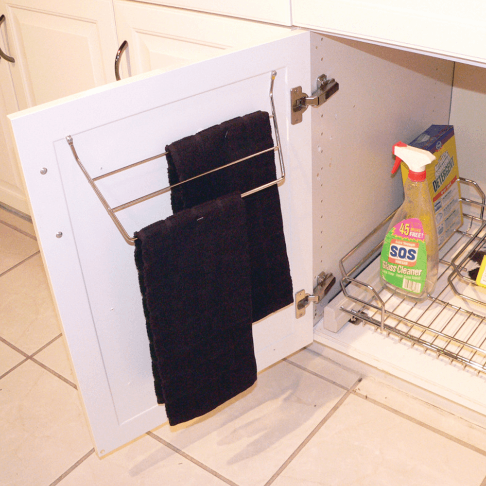 Rev-A-Shelf Towel Holder with 3 Prong in White - Image 3