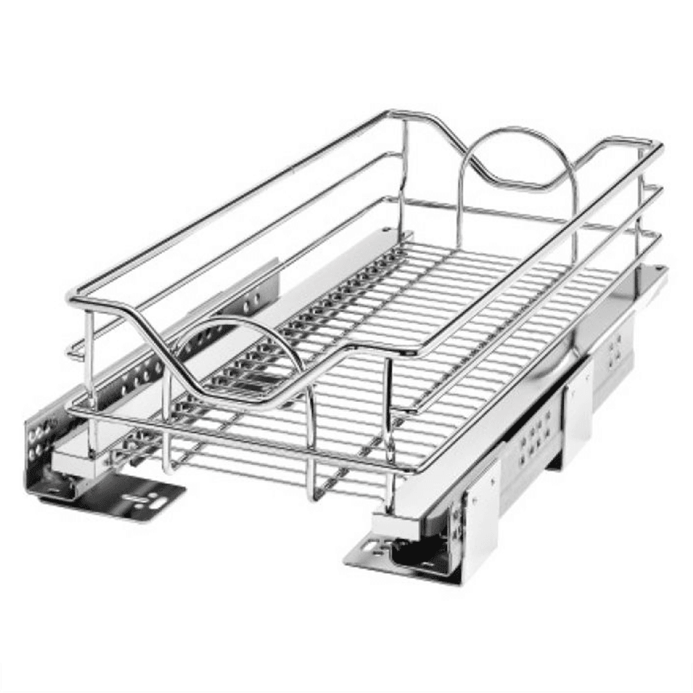32-5/16" 2-Tier Pullout Basket with Soft-Closing, Chrome - Alt Image 1