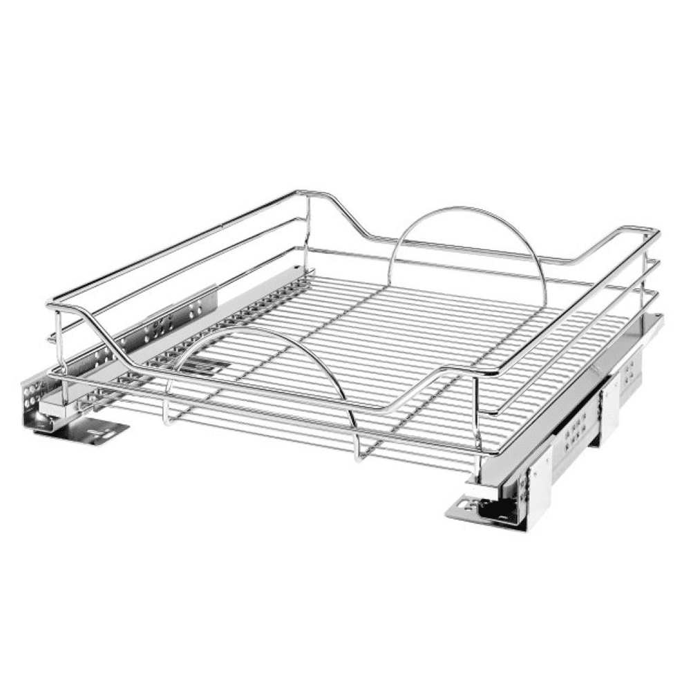 20-1/4" 2-Tier Pullout Basket with Soft-Closing, Chrome - Main Image