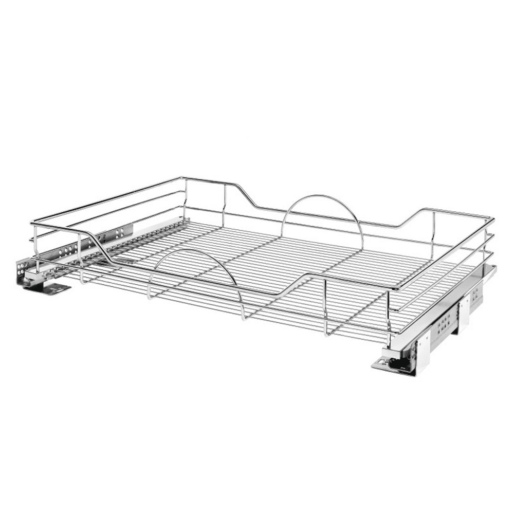 32-5/16" 2-Tier Pullout Basket with Soft-Closing, Chrome - Main Image