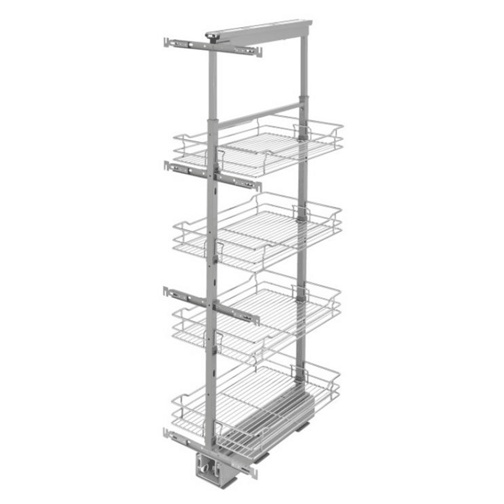 5750 14-3/4" x 50-3/4" 4-Shelf Pullout Pantry with Soft-Closing, Chrome - Main Image