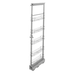 5758 4-1/2" x 58-1/4" 4-Shelf Pullout Pantry with Soft-Closing, Chrome - Main Image