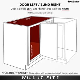 2-Tier Girasolo Right-Hand Blind Corner Pull-Out with Soft-Closing for 12" Cabinet Opening, Light Brown - Alt Image 4