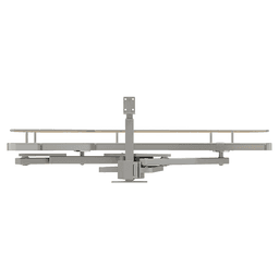 Single-Tier Girasolo Left-Hand Wood Classic Shelves Blind Corner Optimizer with Soft-Close for 12" Cabinet Opening, Light Brown Alt 6 - Image