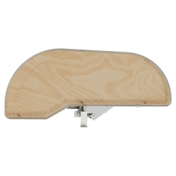 Single-Tier Girasolo Left-Hand Wood Classic Shelves Blind Corner Optimizer with Soft-Close for 15" Cabinet Opening, Light Brown Alt 7 - Image