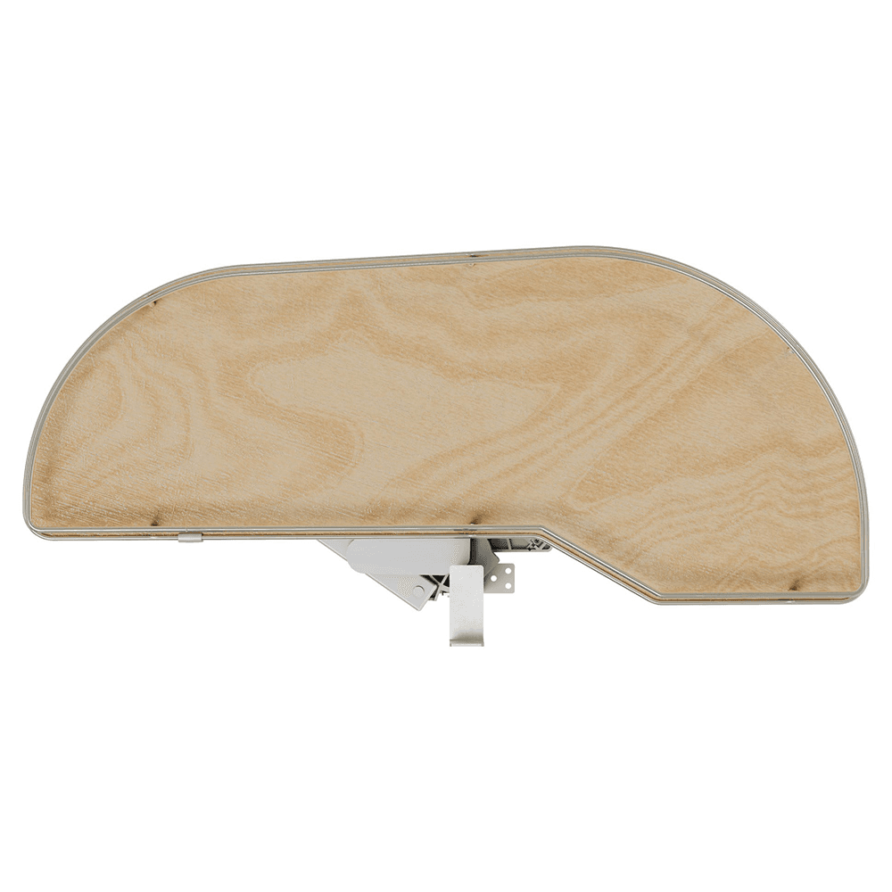 Single-Tier Girasolo Right-Hand Wood Classic Shelves Blind Corner Optimizer with Soft-Close for 15" Cabinet Opening, Light Brown Alt 7 - Image
