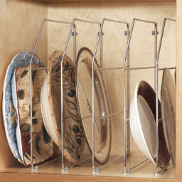 3/4" Tray Divider, 1 Divider with Clips, White Bulk (10/Pack) - Alt Image 1