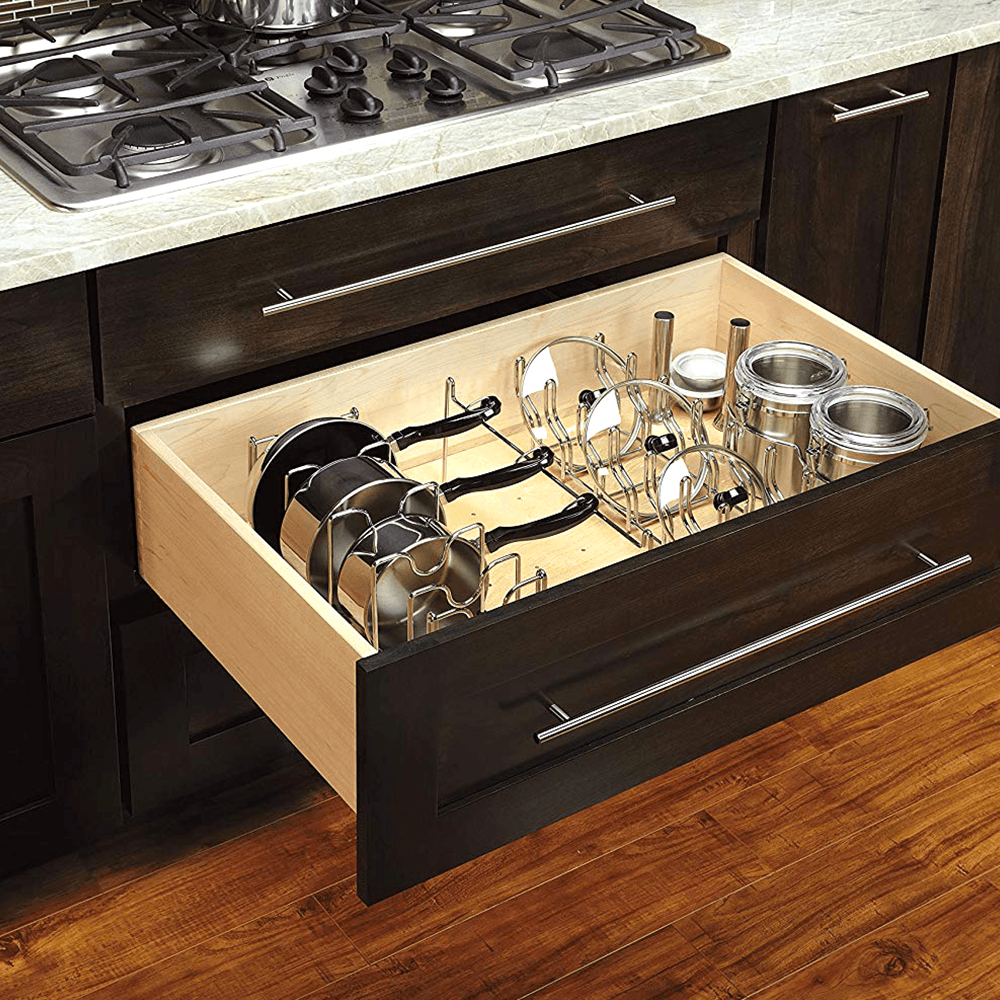 7-3/4" Pot/Pan Organizer, Chrome - Alt Image 2