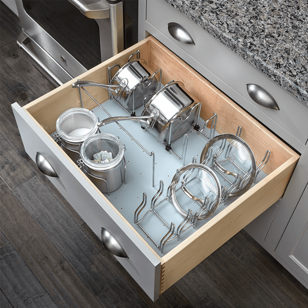 5-1/4" Lid Organizer, Chrome - Alt Image 3