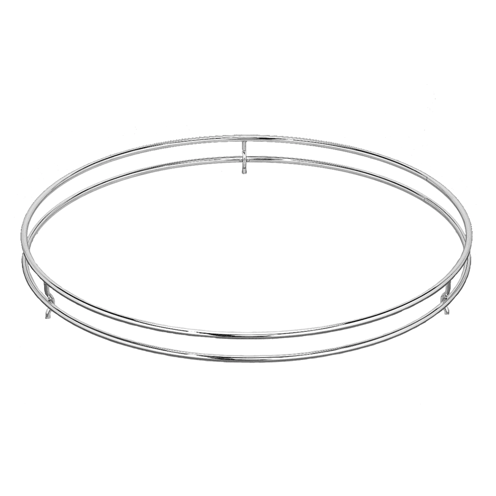 18" Full-Circle Fence Railing, Chrome - Main Image