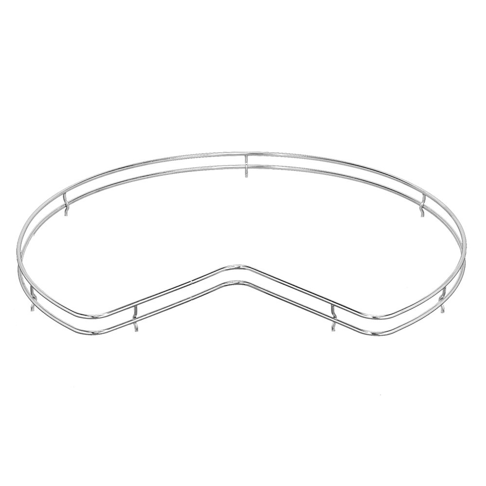 28" Kidney Fence Railing, Chrome - Alt Image 1