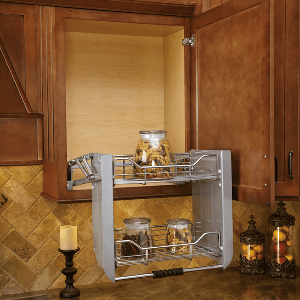 22-1/4" 2-Shelf Pull-Down Shelving System - Alt Image 1