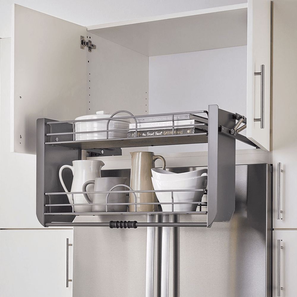 32-1/32" - 34-1/32" 2-Shelf Pull-Down Shelving System - Alt Image 1