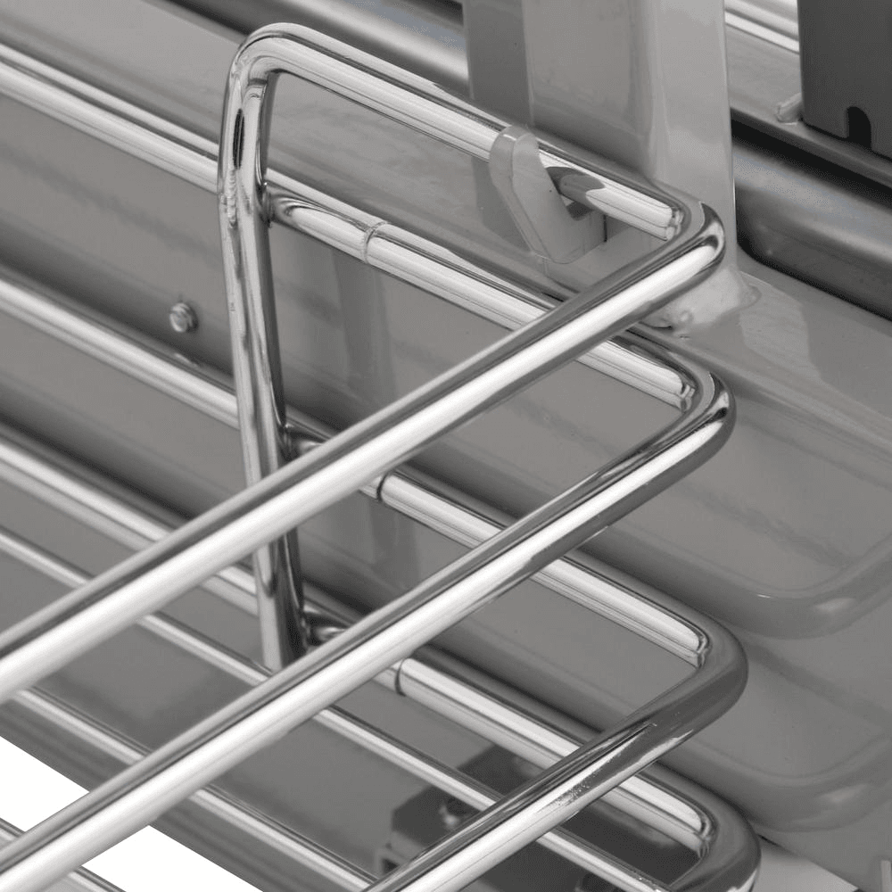 Universal Blind Corner Optimizer with Soft-Closing for 18" Cabinet Opening, Chrome - Alt Image 3