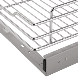 Universal Blind Corner Optimizer with Soft-Closing for 18" Cabinet Opening, Chrome - Alt Image 4