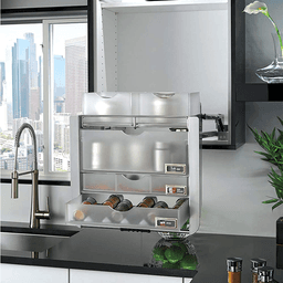 22-1/4" 3-Shelf Universal Pull-Down Shelving System - Alt Image 2